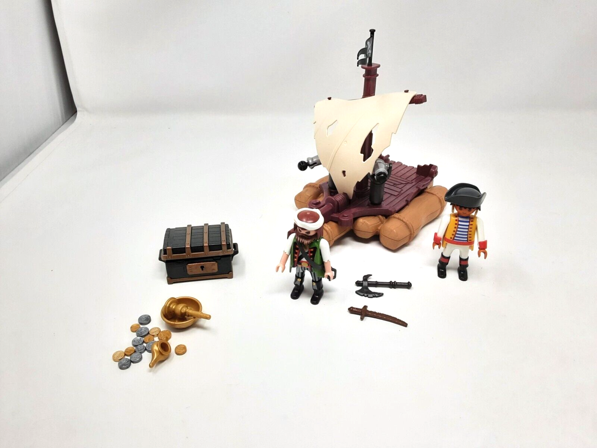 Playmobil 6682 Pirates Raft with extra treasure chest