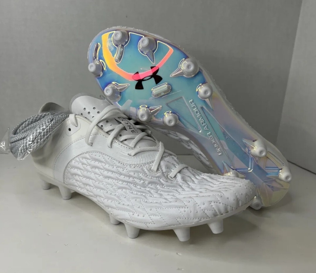 Under Armour Clone Magnetic Pro 2.0 FG White Soccer Cleats Men\'s 13 3025640-101 Under Armour Clone Magnetico 2.0 FG Soccer Cleats main image 4