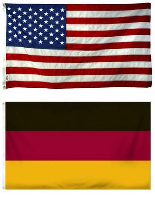 2x3 2'x3' Wholesale Combo USA American & Germany German Flag Grommets