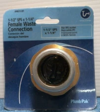 Plumb Pak 1-1/2" SPS   x 1-1/4" Female Waste Connection (PP811-91) FS