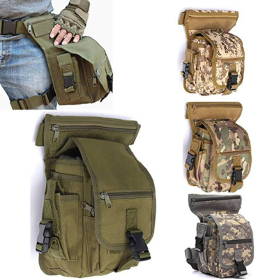 Military uflage Waist Belt Bag Pouch Motorcycle Tactical Thigh Drop Leg Bag