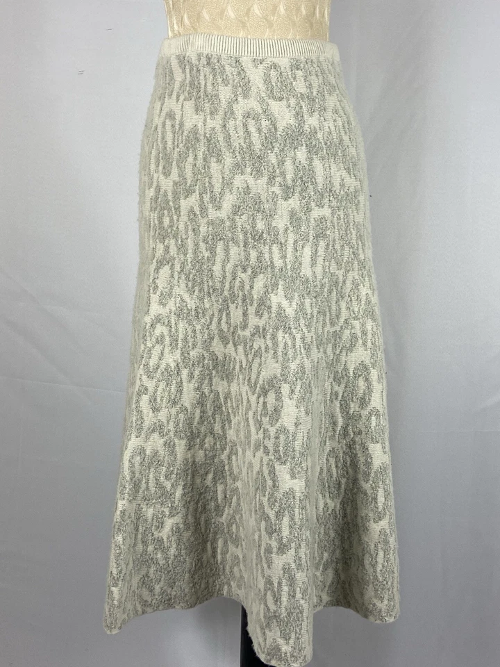 Falda Theory Talla Mediana Gris Mezcla Lana Línea A Foto 2 de 4