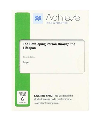 The Developing Person Through the Life Span Achieve Read & Practice Access Code,