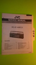 JVC rc-22 a b c j service manual original repair book stereo tape boombox radio