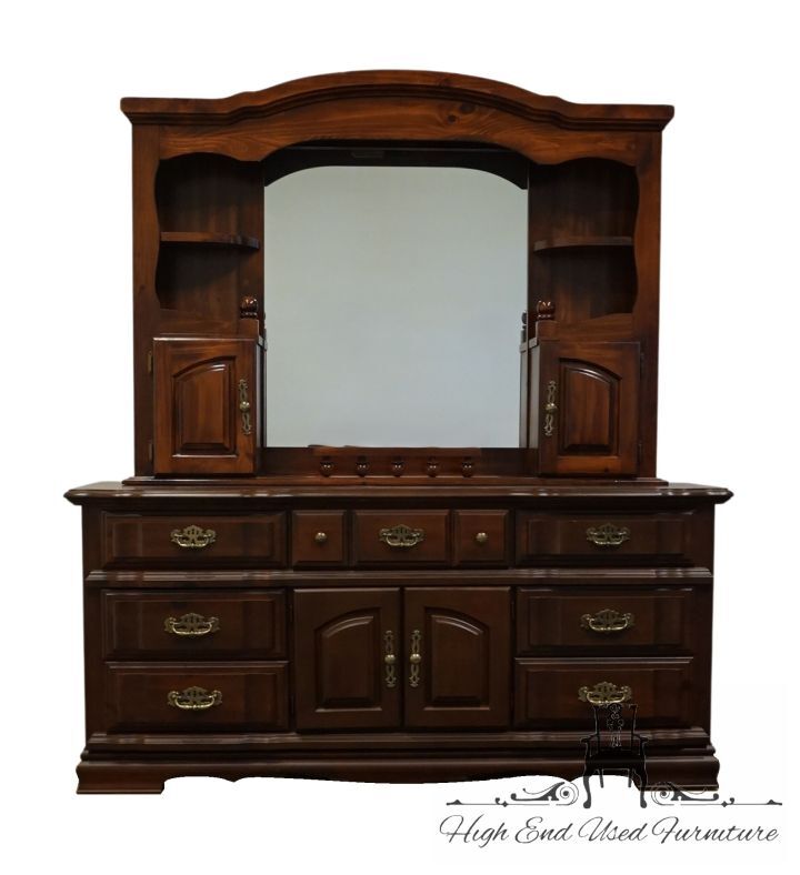 ELKIN COLLECTION Solid Knotty Pine Rustic Americana 72