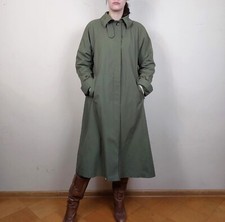 Vintage Khaki Olive Heritage A Line Flared Trench Coat S M