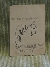 T. Numminen (Sabres) / Jamal Mayers (Maple Leafs) autos 5