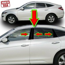 Black Pillar Trim For Honda Accord 10-15 Crosstour 6pc Set Door Cover Post Black Pillar Trim For Honda Accord 10-15 Crosstour 6pc Set Door Cover Post
