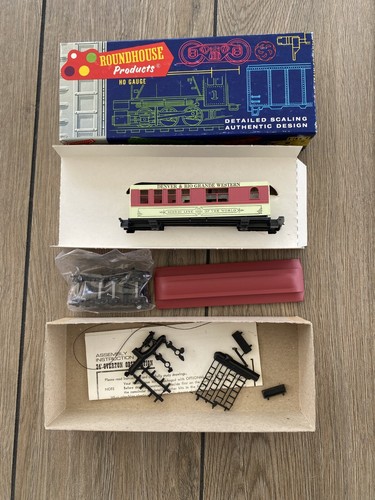 Vintage NOS Roundhouse HO Train Overton Observation Caboose D&RGW +FAST SHIPPING - Picture 2 of 3
