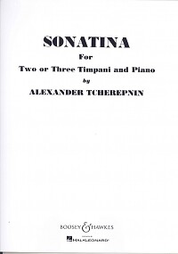 TCHEREPNIN SONATINA 2 or 3 TIMPANI PIANO - Picture 1 of 1