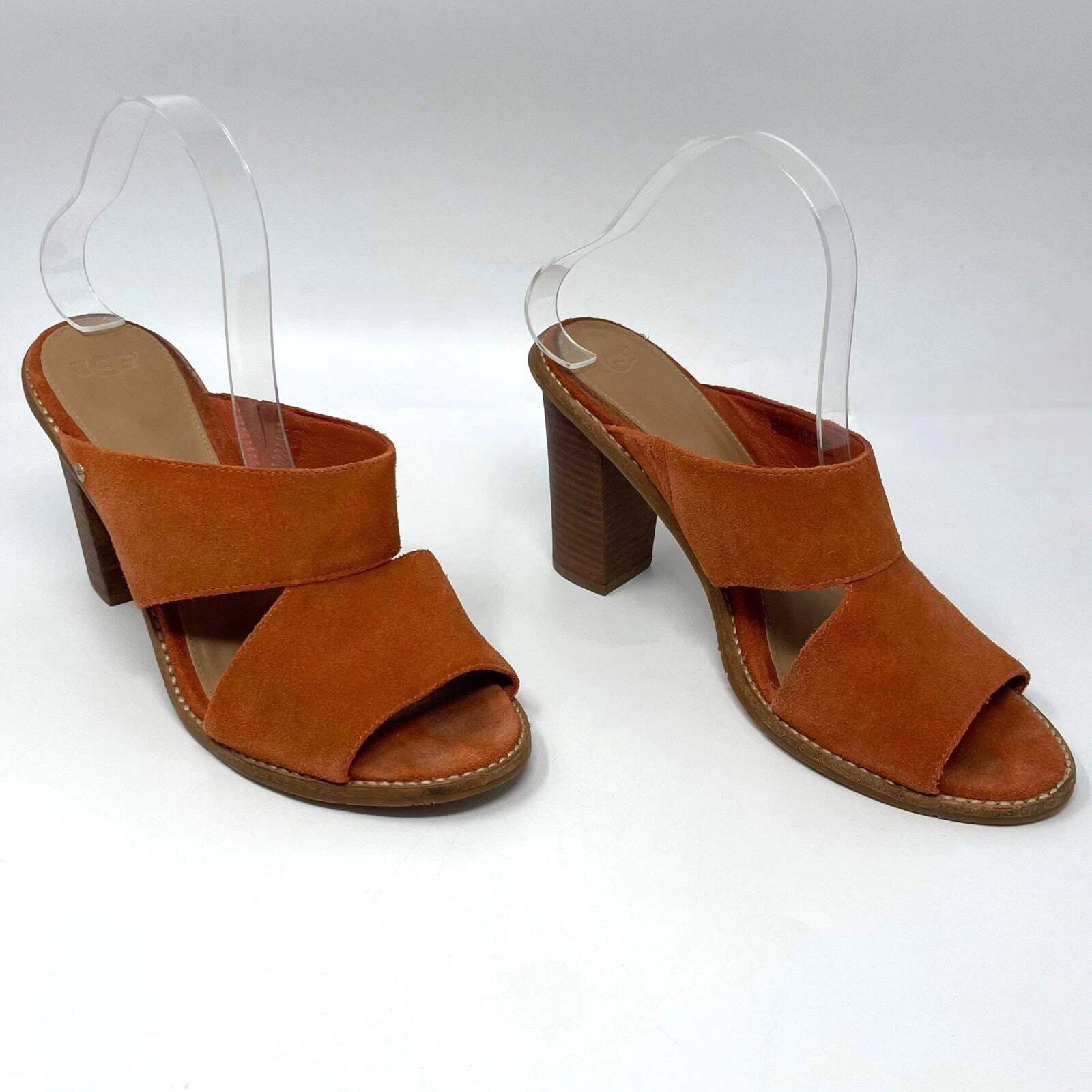 Sandali UGG AUSTRALIA Celia scamosciati impilati blocco grosso tacco alto