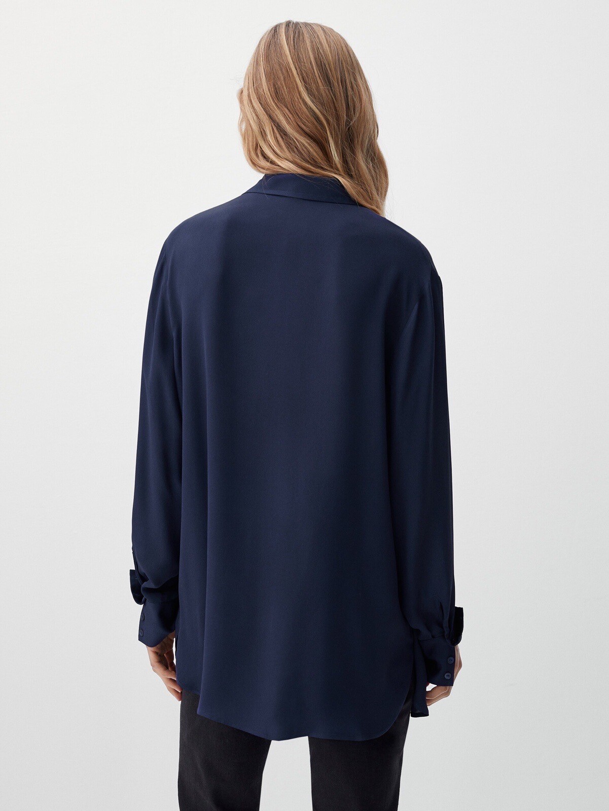 Loose-fitting shirt with pintuck detailing Massimo Dutti Size 12 image 2