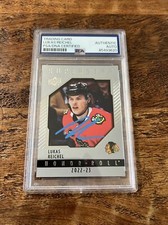 Lukas Reichel IP Signed UD Honor Roll RC Card PSA DNA Coa Slab Blackhawks Auto