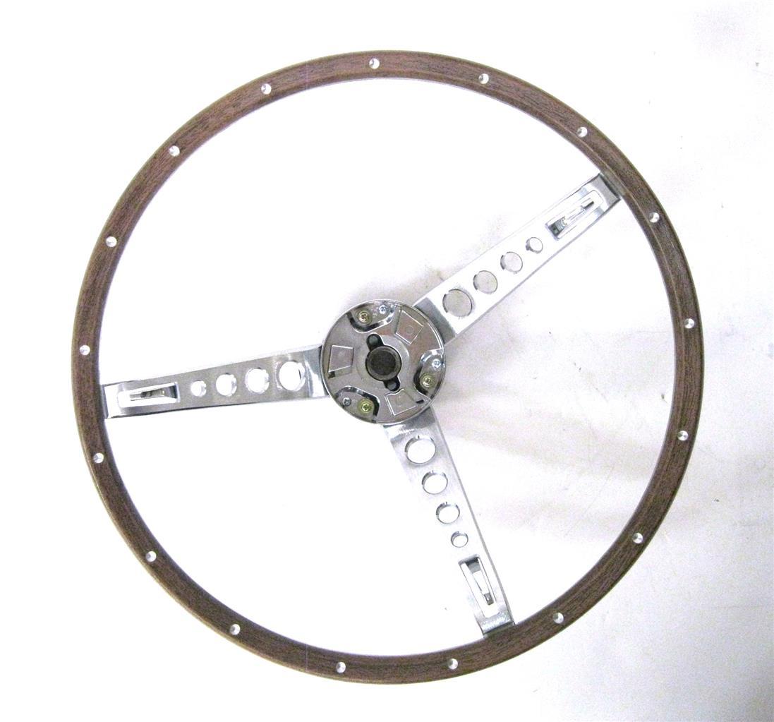 1967 Ford Mustang Steering Wheel Assembly Wood Grain 67 eBay