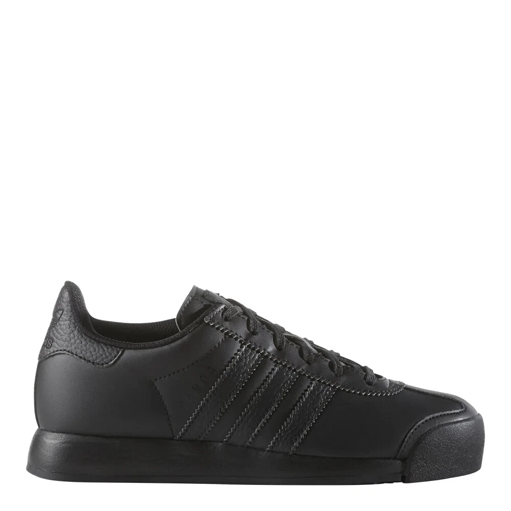 Adidas samoa deals black leather