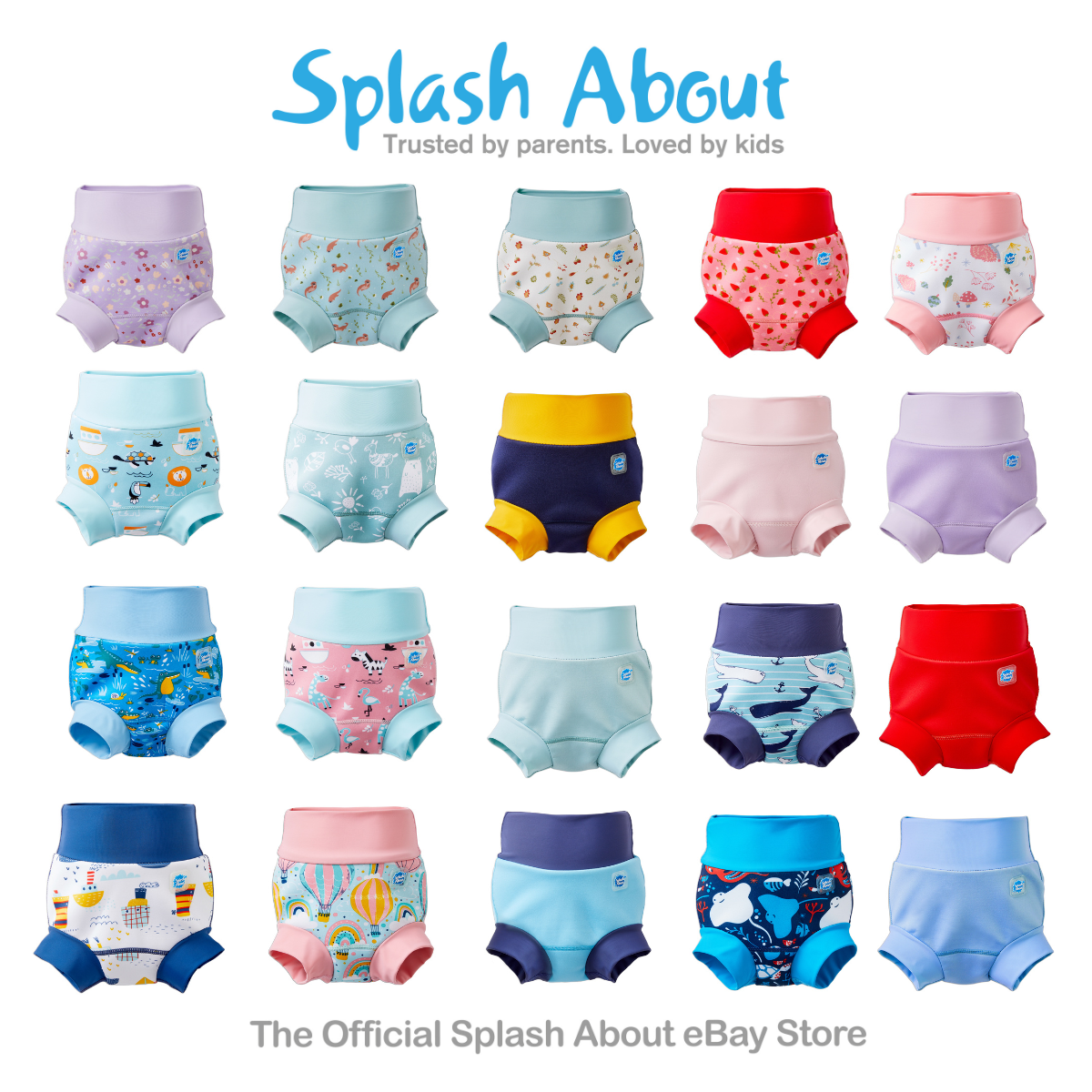 Splash About New Happy Nappy Reusable Baby/Toddler Neoprene Swim Nappy