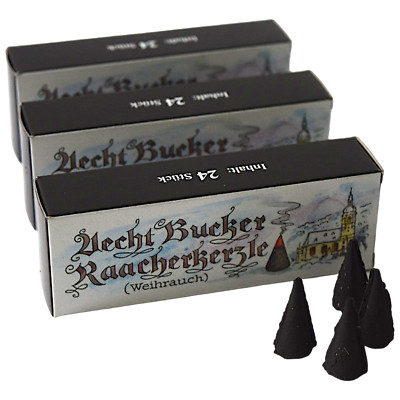 Echt Bucker - 3er Set Räucherkerzen Räucherkegel - Weihrauch