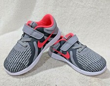 Nike Revolution 4 TDV Grey/Pink Girl's Toddler Sneakers - Size 6/7C NWB