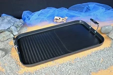 WILLIAMS-SONOMA NONSTICK GRAND GRIDDLE –NIB- COOK UP SOME TASTY IDEAS!