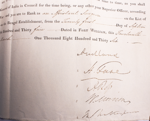 EAST INDIA COMPANY Commission Document 1835 Signed by 1st Earl of Auckland - Picture 7 of 9