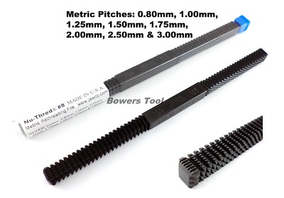 Jawco #8 Nu Thred Thread Restoring Metric File 0.80-3.00mm TPI MADE IN USA New