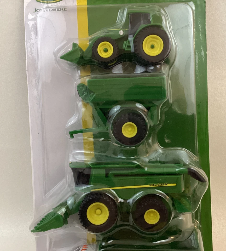 John Deere 4 pc Vehicle Gift Set Construction Farm Vehicles Tomy 2022 LP76864 - Image 3 of 4
