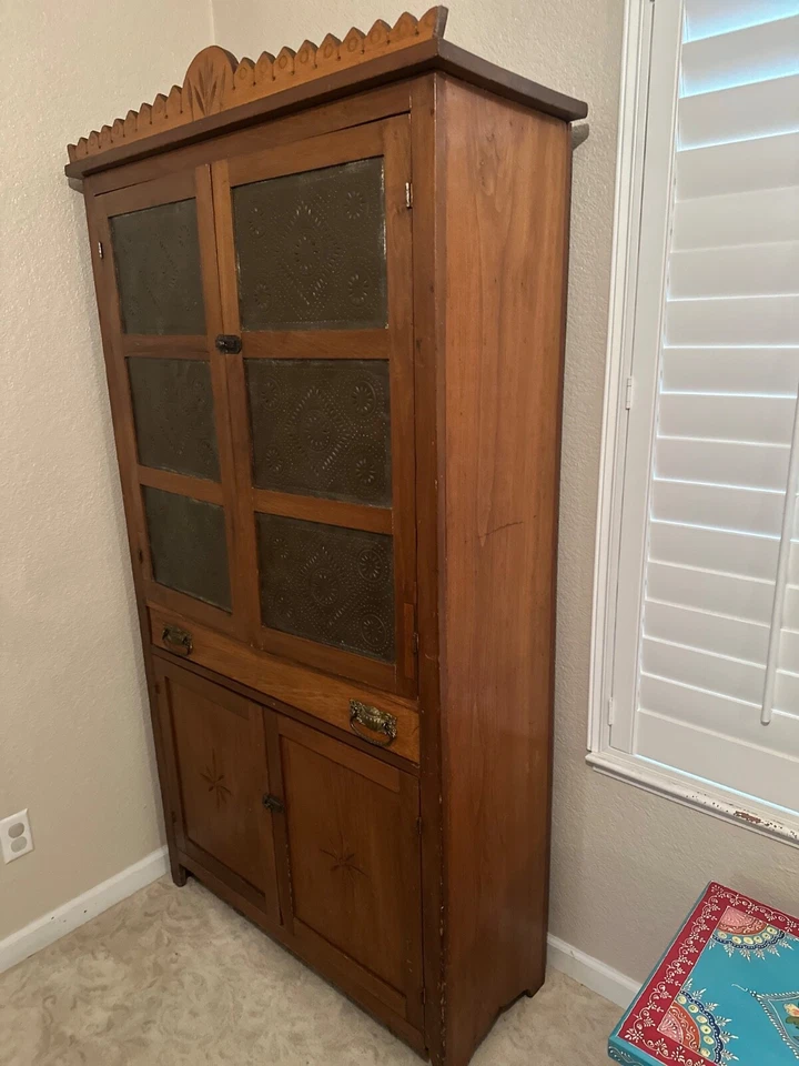 古董高馅饼保险箱厨房橱柜柜架 - 阅读历史!! — 第 2/4 张图片