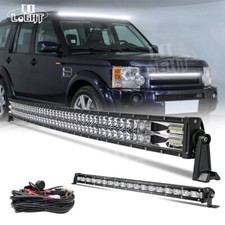 20inch+ Curved 52"LED Light Bar Combo Offroad Fit Land Rover Discovery 1& 2 Wire