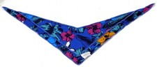 Tropical Blue Hawaiin Double-Ply Dog Bandana S/M