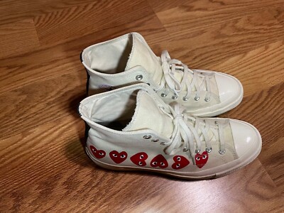 Converse Chuck Taylor 70 high Play Multi hearts White Red