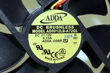 ADDA Quiet 92mm x 25mm DC 12V Fan 3-Wire Locked Rotor Sensor AD0912LB-A72GL