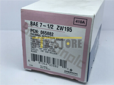 EMERSON Valve BAE 7-1/2 ZW195 BAE7-1/2ZW195(1PCS New in Box )