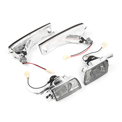 Front Bumper Fog Light + Turn Signal Lamp For VW Golf Jetta MK3