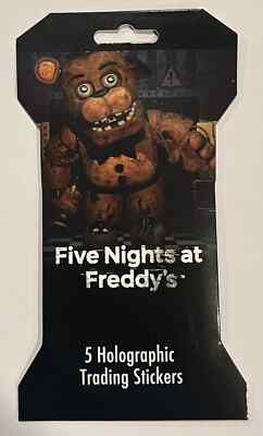 Five Nights At Freddy's FNAF Holographic Trading Stickers Pack RARE