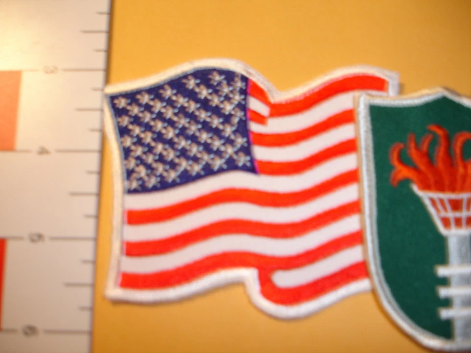 USA Flag with Soccer patch collection 8 total patches - Image 4 of 4