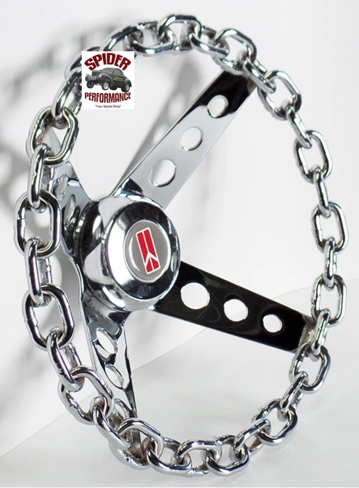 Oldsmobile 1949-1963 cadena volante inclinable 11" cadena cromada Foto 2 de 4