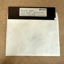 Turbo Pascal Version 2 Apple CP/M Disk 1 Borland International 1983 Apple II