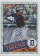 2020 Update Silver Pack 1985 Topps Chrome Baseball 4/149 Willi Castro Auto 05qn