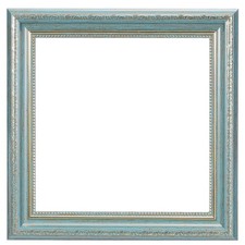 Frame for Canvas Painting, 8x8" Resin Canvas Floater Frames, Blue/Gold Silk