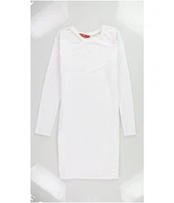 n:philanthropy Womens Solid Shirt Dress Shift Dress, white, M