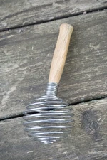 French Whisk Egg Beater Steel Coil Wire Whip 