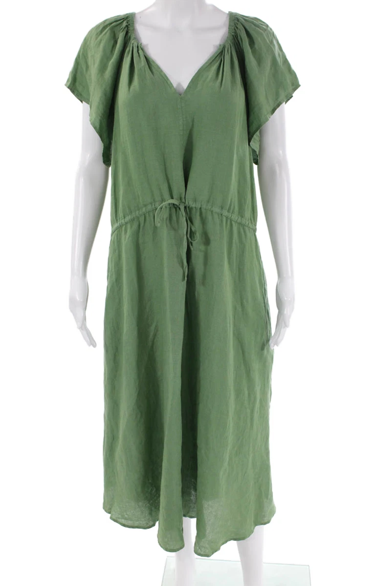 knee length dresses for ladies Velvet Women's Danielle Linen Dress  Saint Bernard