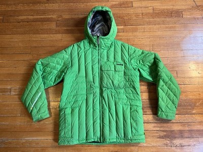 VINTAGE Analog Burton Down Jacket Men's Extra Large Green Snowboard Ski Y2K