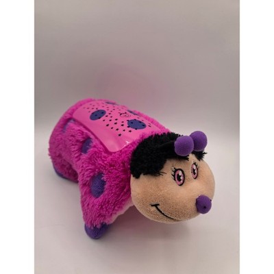 Pillow Pets Dream Lites Jolly Ladybug Pink Purple Projector Night Light WORKS
