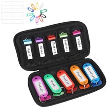 vellgo USB Flash Drive Case Soft Material Thumb Holder 10 slots, black