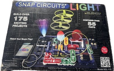 Elenco Snap Circuits Light SCL-175 Elektronik-Kit 175 Projekte verpackt getestet