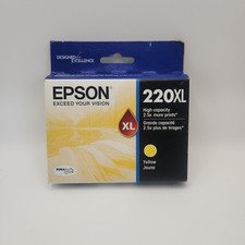 Epson 220 XL Yellow Jaune High Capacity Genuine Ink Cartridge. Sealed EXPIRED 