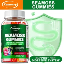 Seamoss Gummies 3000 Mg - Contains Irish Sea Moss, Bladderwrack, Burdock Root