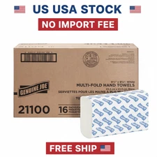 Genuine Joe-Friendly Multifold Paper Towels, 4000 Sheets, 16 Packs, White