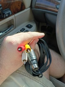 AV ( RCA ) Cable For PC-Engine Duo CoreGrafx I II SuperGrafx 5 Din Thick Style